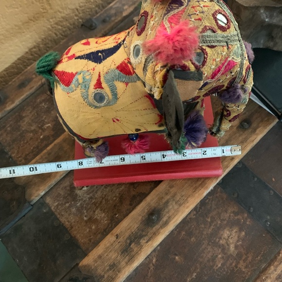 Vintage Anglo Raj cotton handmade elephant - Picture 5 of 7